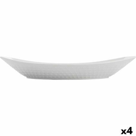 Plat à Gratin Quid Gastro Céramique Blanc (39,5 x 19 x 8 cm) (4 Unités) 79,99 €