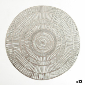 Set de table Quid Habitat Spirale Argenté Textile (38 cm) (Pack 12x) 44,99 €