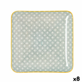 Plateau apéritif Quid Pippa Carré Céramique Multicouleur (21 x 21 cm) (8 83,99 €