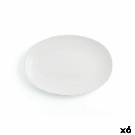 Plat à Gratin Ariane Coupe Oblongue Céramique Blanc (Ø 32 cm) (6 Unités) 119,99 €