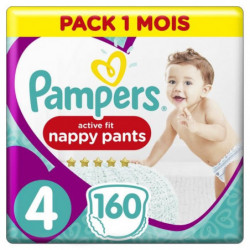 Pampers Active Fit Pants Taille 4, 160 Couches-Culottes 118,99 €