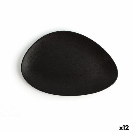 Assiette plate Ariane Antracita Triangulaire Céramique Noir (Ø 21 cm) (1 109,99 €