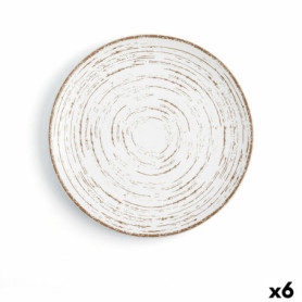 Assiette plate Ariane Tornado Céramique Bicolore (24 cm) (6 Unités) 76,99 €