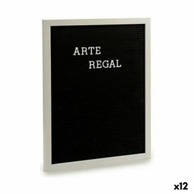 Cadre Noir Blanc Panneau 144 Lettres (2,5 x 50,5 x 40,5 cm) (12 Unités) 219,99 €