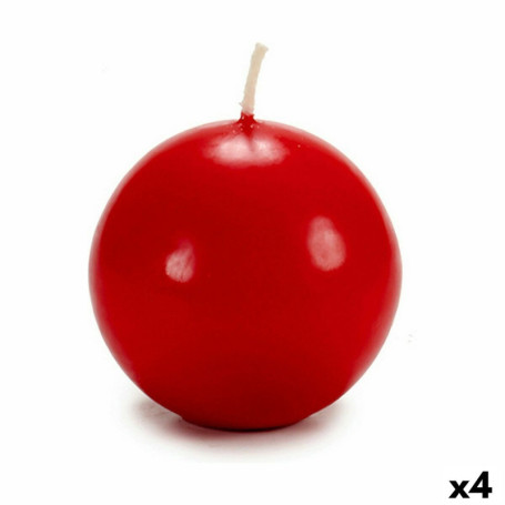 Bougie Rouge Cire (7,5 x 7,5 x 7,5 cm) (4 Unités) 23,99 €