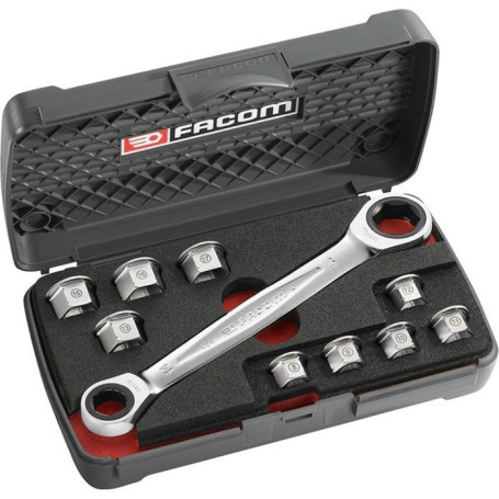 Coffret de Clés Polygonales a Cliquets 11 en 1 FACOM - 464.J1APB (Livrée 99,99 €