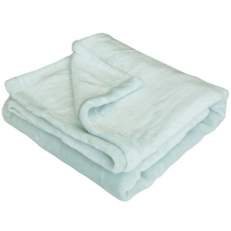 COUVERTURE MICRODOUX 100x150 cm SAUGE 38,99 €