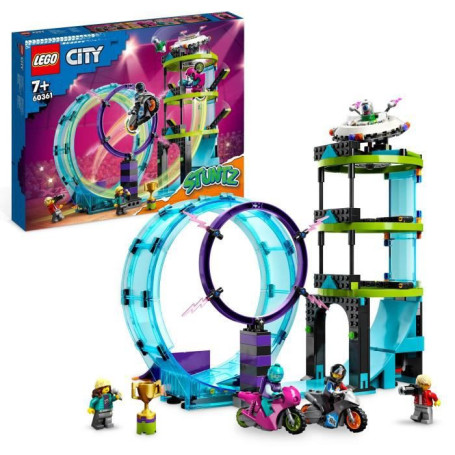 LEGO City Stuntz 60361 Le Défi Ultime des Motards Cascadeurs. Jouet Moto 89,99 €