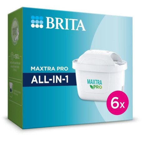 Pack 6 filtres a eau Brita-1050417- maxtra pro all-in-1 68,99 €