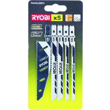 RYOBI 5 lames spéciales pour scie sauteuseFLUSHCUT 16,99 €