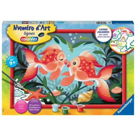 Numéro d'Art grand format - Bisous de poissons -4005556235995 - Ravensbu 34,99 €