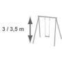 Jeux d'anneaux métal - pour portique 3 a 3.50m - TRIGANO 28,99 €