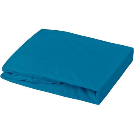 DOMIVA Drap housse + Alese Uni - 100% Coton - oeko-Tex - Blanc/Canard - 33,99 €