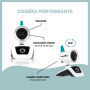 Babymoov Babyphone Video YOO Care - Caméra Orientable a 360° & Ecran 2.4 129,99 €