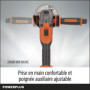 Meuleuse d'angle sans fil 40V 125mm BRUSLESS - DUAL POWER POWDP35170 - L 109,99 €