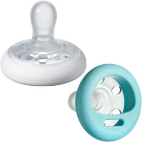 TOMMEE TIPPEE Sucette Closer to Nature Forme Naturelle. x2 0-6 Mois