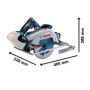 Scie circulaire bosch professional GKS 18V + 2 batteries 5.5Ah ProCORE 1 699,99 €