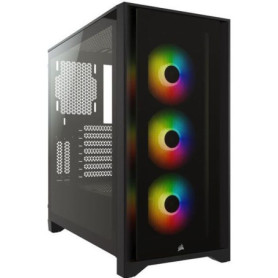 CORSAIR Boîtier PC iCUE 4000X RGB - Moyen Tour - Verre trempé - Noir (CC 259,99 €