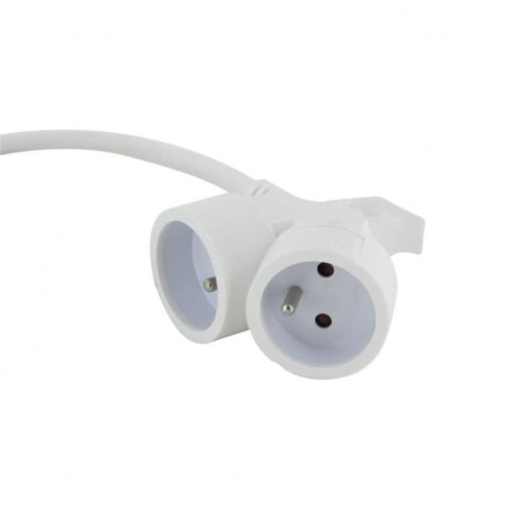 Chacon Prolongateur HO5VVF 3g1.5 5m dual head blanc (FR) 29,99 €