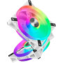 CORSAIR QL120 RGB Blanc. 120mm RGB LED Fan. Triple Pack + Node CORE (CO 149,99 €