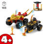 LEGO NINJAGO 71789 Le Combat en Voiture et en Moto de Kai et Ras. Jouet 33,99 €