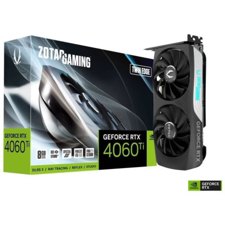 ZOTAC - Carte Graphique - Nvidia GeForce RTX 4060 Ti Twin Edge 8Go 479,99 €