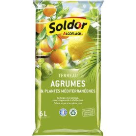 ALGOFLASH - Terreau Agrumes et Plantes Méditerranéennes 6 L 46,99 €