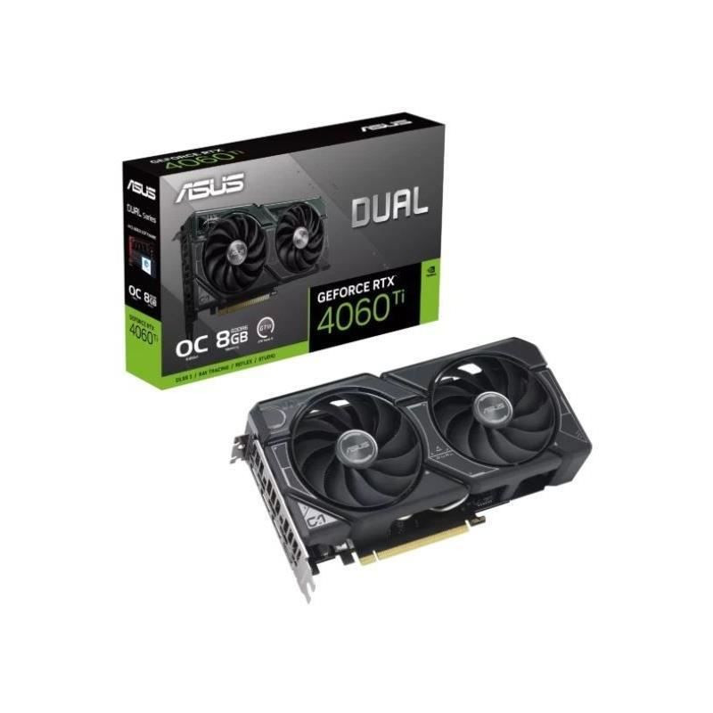 Asus Dual -RTX4060TI-O8G Nvidia GeForce RTX 4060 Ti 8 Go GDDR6