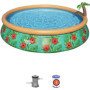 Kit Piscine hors sol autoportante BESTWAY - Fast Set - 457 x 84 cm - Ron 269,99 €