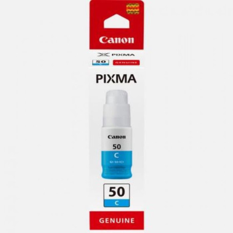 Bouteille d'encre - CANON - GI-50C - Cyan - Compatibilité PIXMA MegaTank 18,99 €