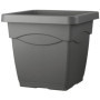 DEROMA Pot de fleurs carré Day R anthracite - Coloris gris anthracite - 74,99 €