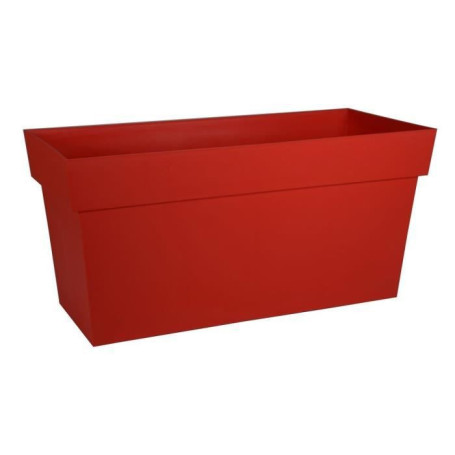 EDA Jardiniere avec roulettes Toscane - 79 x 35 x H 39 cm - 74 L - Rouge 196,99 €