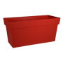 EDA Jardiniere avec roulettes Toscane - 79 x 35 x H 39 cm - 74 L - Rouge 196,99 €