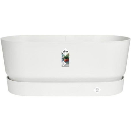 Planteur Ovale GREENVILLE - Plastique - Avec roulettes - Ø60 - Blanc 110,99 €
