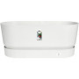 Planteur Ovale GREENVILLE - Plastique - Avec roulettes - Ø60 - Blanc 110,99 €