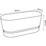 Planteur Ovale GREENVILLE - Plastique - Avec roulettes - Ø60 - Blanc 110,99 €