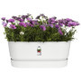 Planteur Ovale GREENVILLE - Plastique - Avec roulettes - Ø60 - Blanc 110,99 €