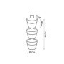 ELHO - Pot de fleurs - Vibia Campana Foret Vertical Set/3 - Anthracite 45,99 €