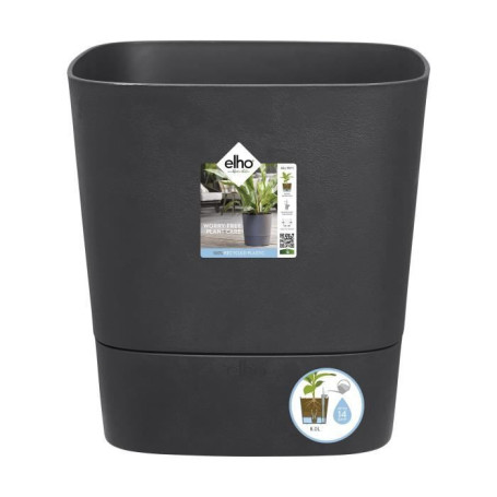 Pot de fleur Elho Plastique Carré Greensense Aqua Care Gris Charbon 38 x 136,99 €