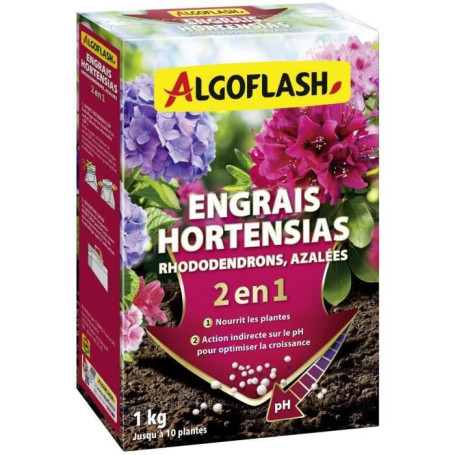 Engrais Hortensias. Rhododendrons et Azalées - ALGOFLASH NATURASOL - Spé 25,99 €