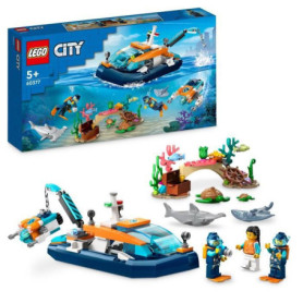 LEGO City 60377 Le Bateau d'Exploration Sous-Marine. Jouet avec Figurine 41,99 €