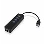 Hub USB Ewent AAOAUS0127 3 x USB 3.1 RJ45 Plug and Play 34,99 €