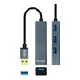 Hub USB 4 Ports NANOCABLE 10.16.4402 USB 3.0 Gris 24,99 €