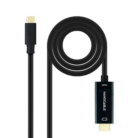 Câble USB C vers HDMI NANOCABLE 10.15.5132 Noir 1,8 m 4K Ultra HD 25,99 €