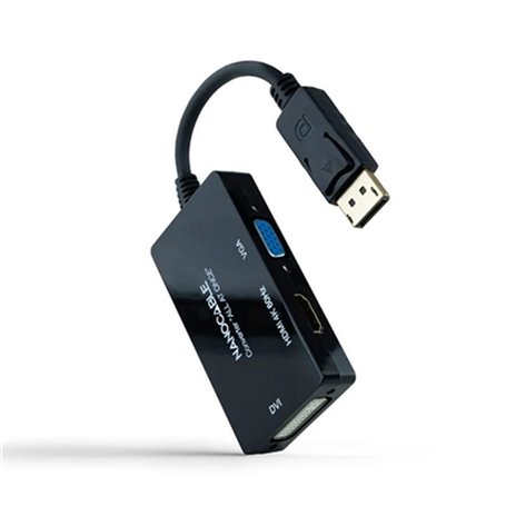 Adaptateur DisplayPort vers VGA/DVI/HDMI NANOCABLE 10.16.3301-ALL 20 cm  38,99 €