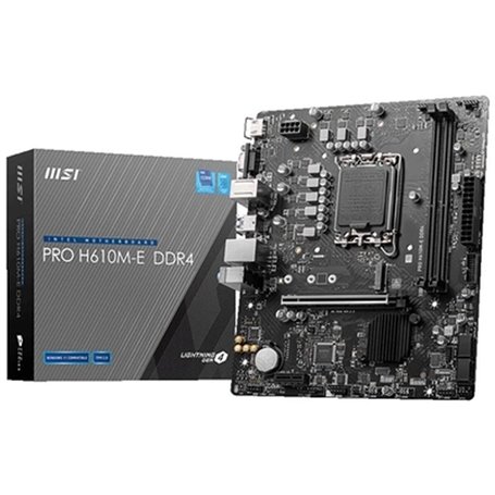 Carte Mère MSI PRO H610M-E DDR4 H610 LGA 1700 DDR4 mATX 119,99 €