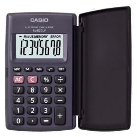 Calculatrice Casio HL-820LV-BK Gris Résine (10 x 6 cm) 18,99 €