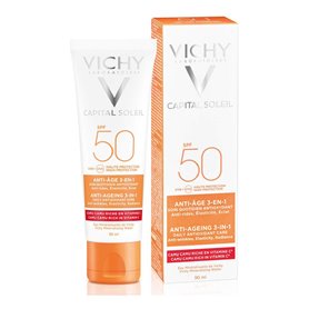 Crème anti-âge Capital Soleil Vichy antioxydante 3-en-1 Spf 50 (50 ml) 34,99 €