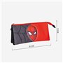 Trousse Fourre-Tout Triple Spiderman Rouge 22,5 x 2 x 11,5 cm Noir 20,99 €