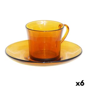 Tasse avec sous-tasse Duralex Lys Ambre 6 Unités (180 ml) 35,99 €